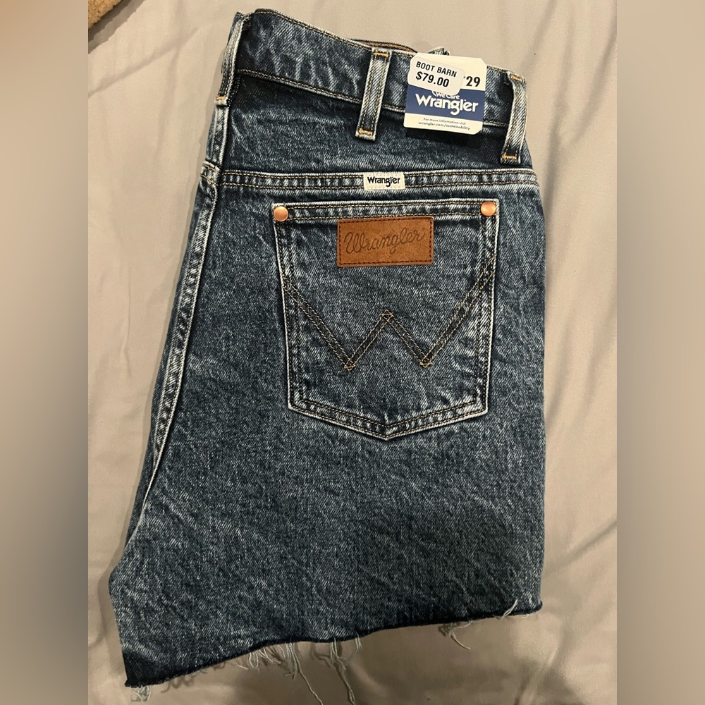 Womens high waist wrangler shorts